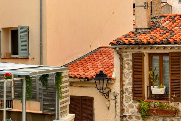 Terracotta rooftops of Albarracin medieval village