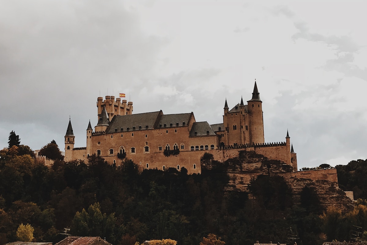 Historic Spanish castle on hilltop