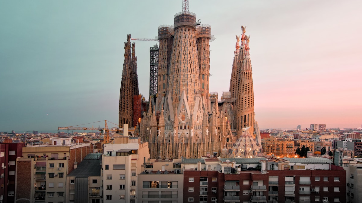 Sagrada Familia cathedral in Barcelona, Spain