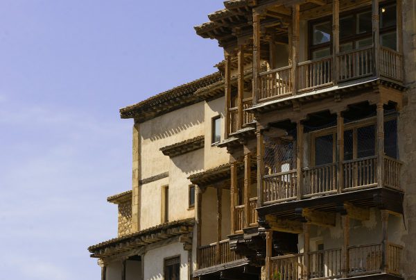The famous Casas Colgadas hanging houses in Cuenca, Spain