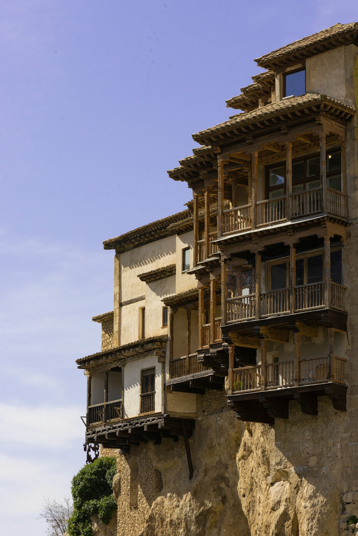 The famous Casas Colgadas hanging houses in Cuenca, Spain