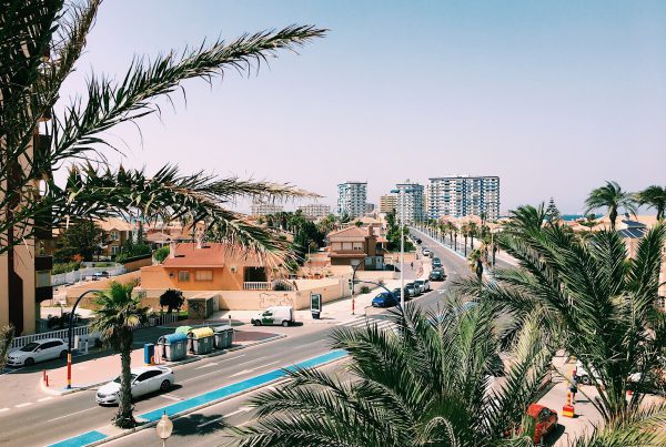 Mediterranean coastal view of La Manga del Mar Menor