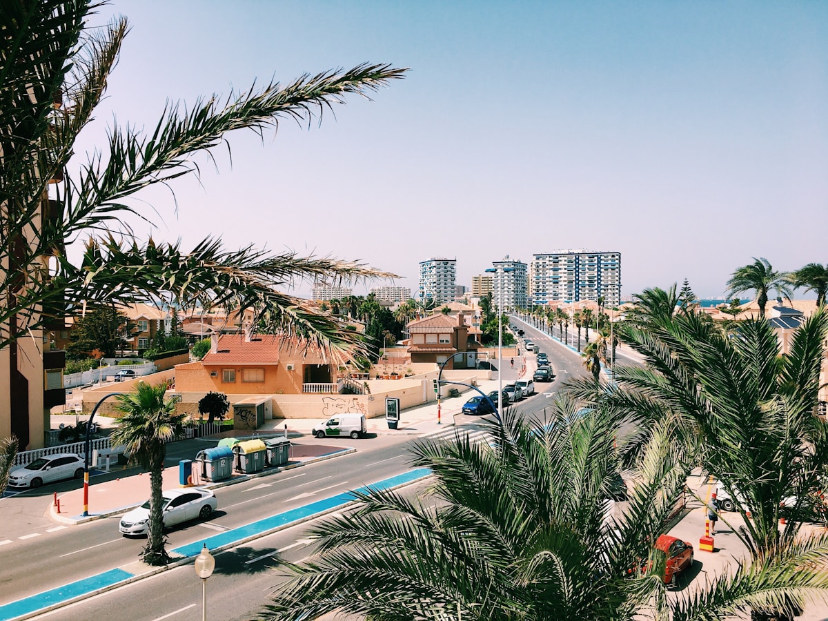 Mediterranean coastal view of La Manga del Mar Menor